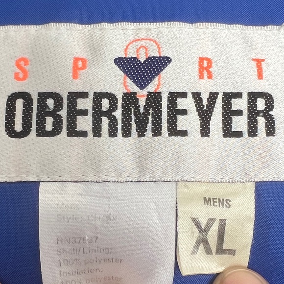VTG Obermeyer Men’s Blue Ski Jacket SZ XL Gorpcore Retro Outdoors Streetwear - Picture 16 of 16